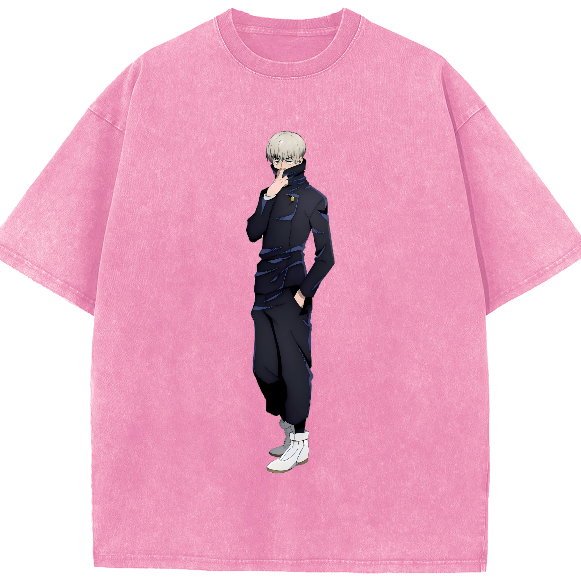 （画像用） 呪術廻戦 Jujutsu Kaisen 綿100% ヴィンテージ風 半袖Tシャツ（フロントプリント）